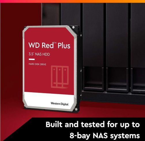 هارددیسک وسترن دیجیتال WD Red Plus 4 ترابایت مخصوص NAS
